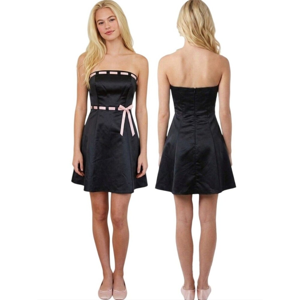 JESSICA McCLINTOCK GUNNE SAX Y2K  Strapless Cocktail Dress - Size 4